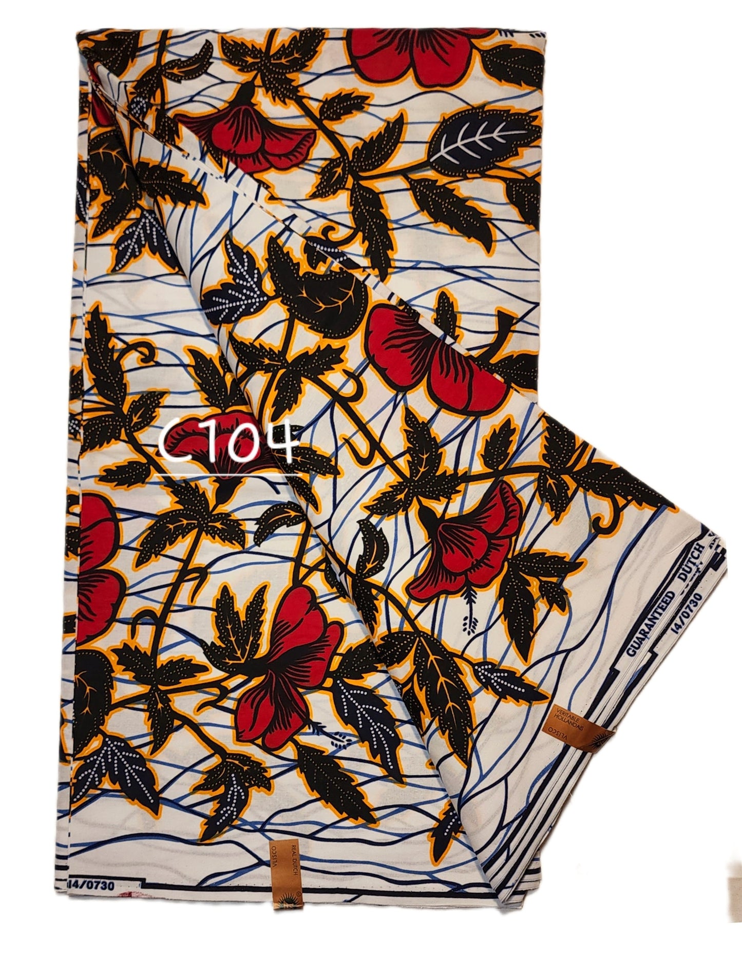 Veritable wax: Classic African fabric ( 6 yards)