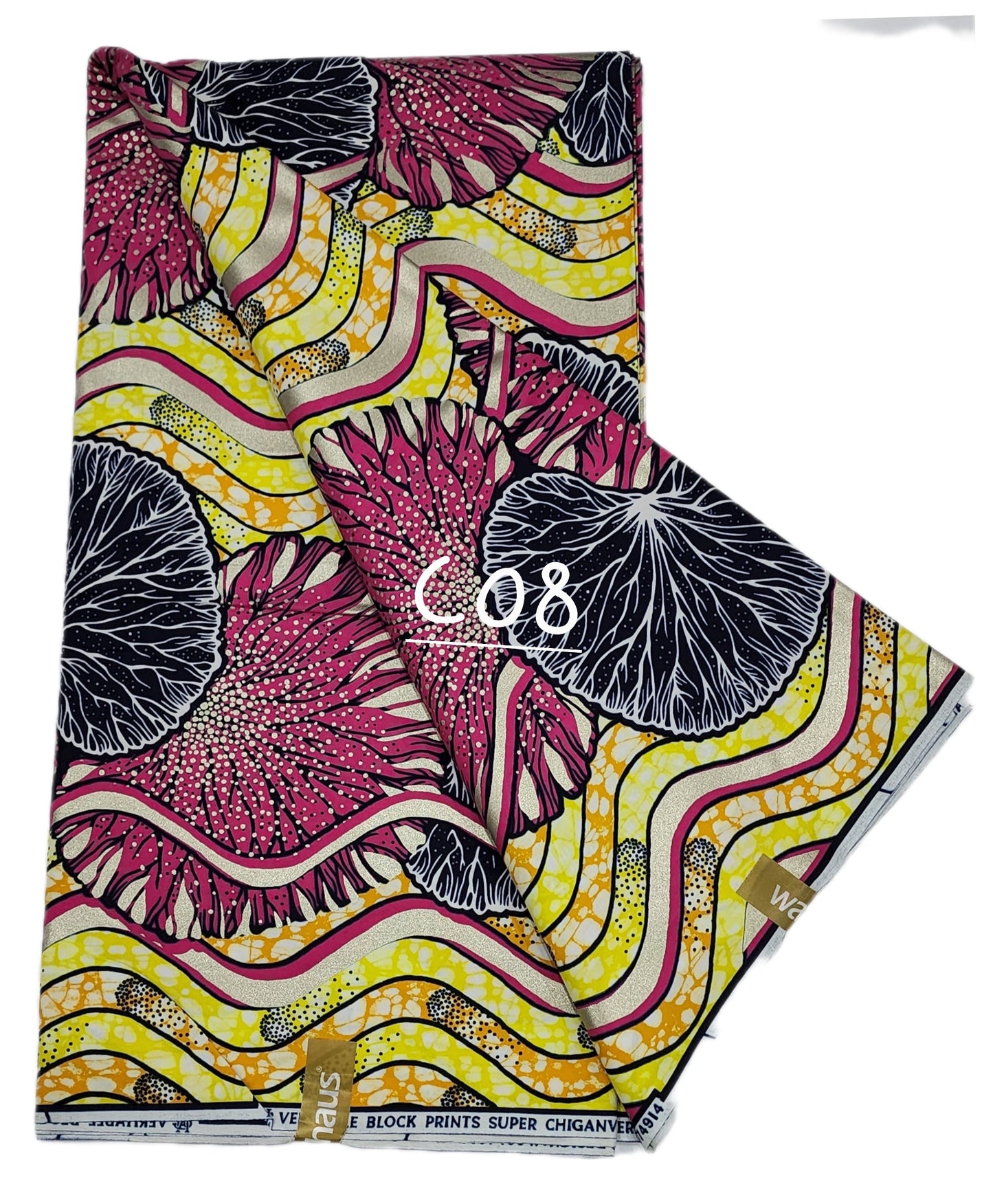 Chiganvy Golden: Exotic African fabrics ( 6 yards)