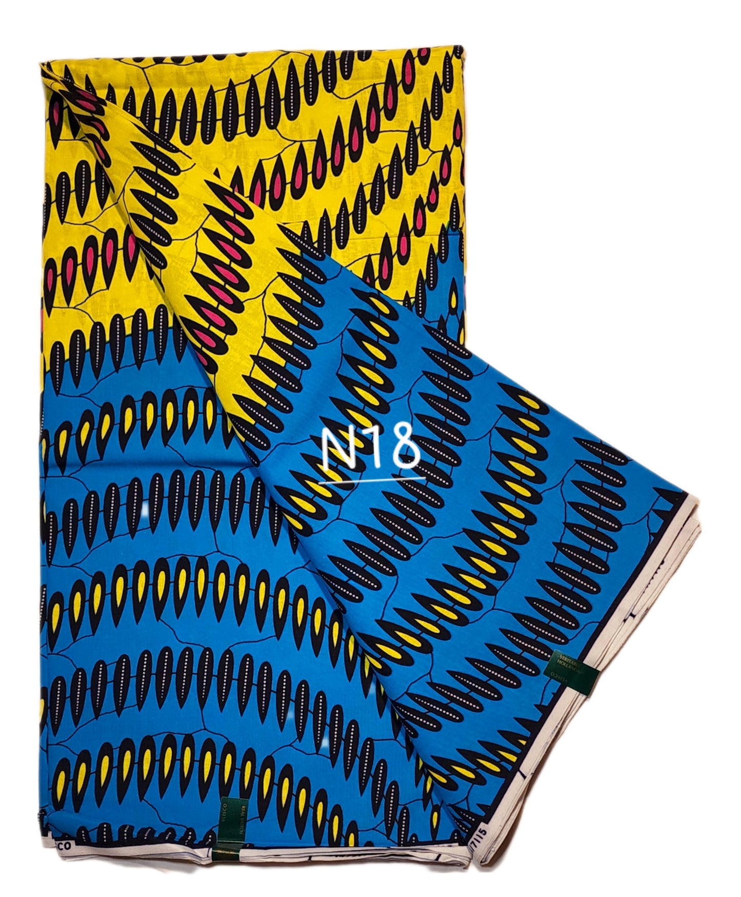 Veritable wax: Classic African fabric ( 6 yards)