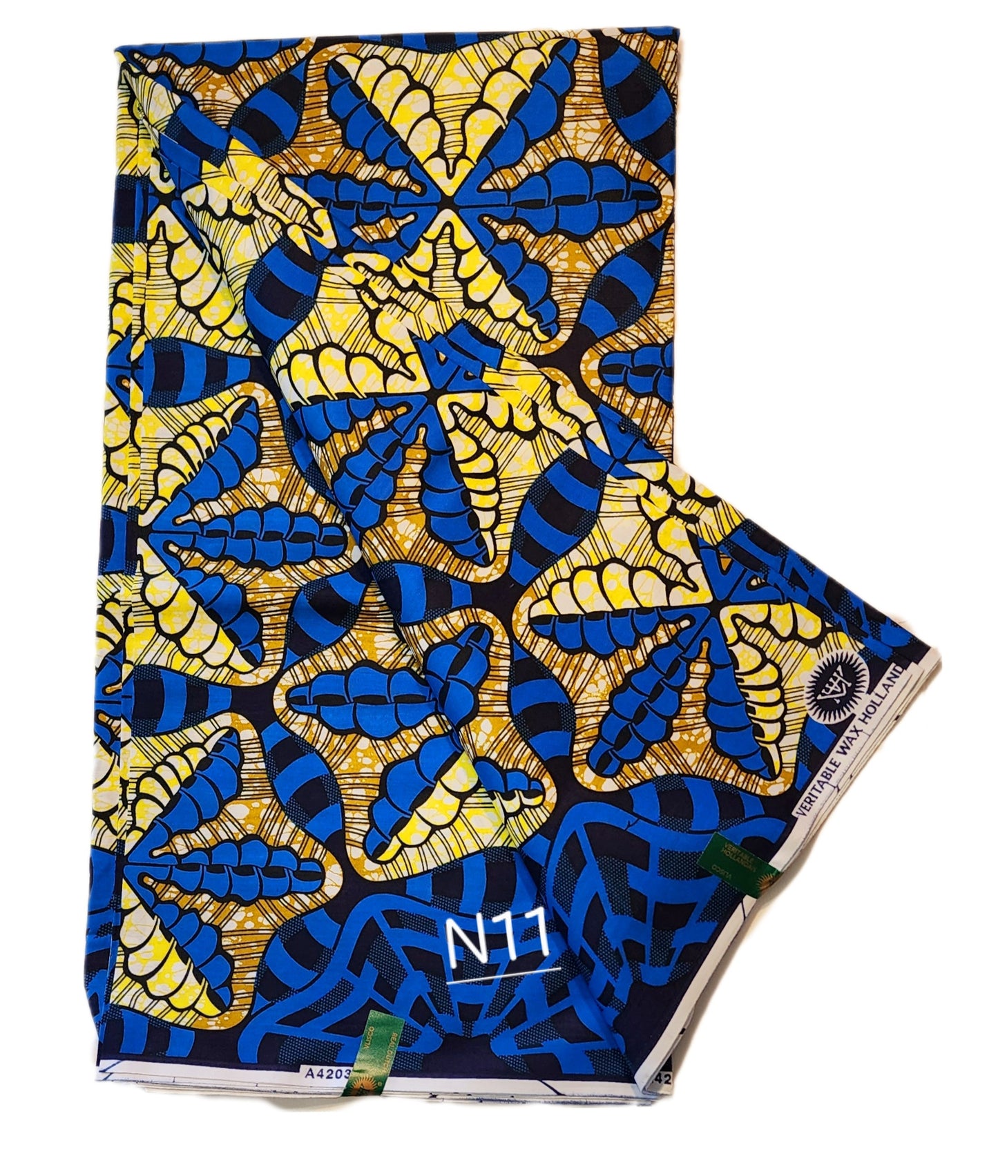 Veritable wax: Unique African fabric ( 6 yards)