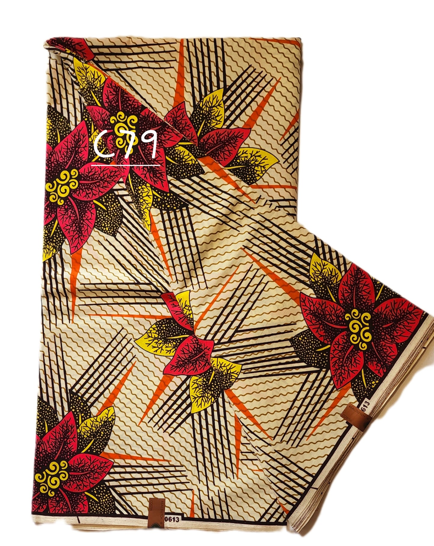 Veritable wax: Unique African fabric ( 6 yards)