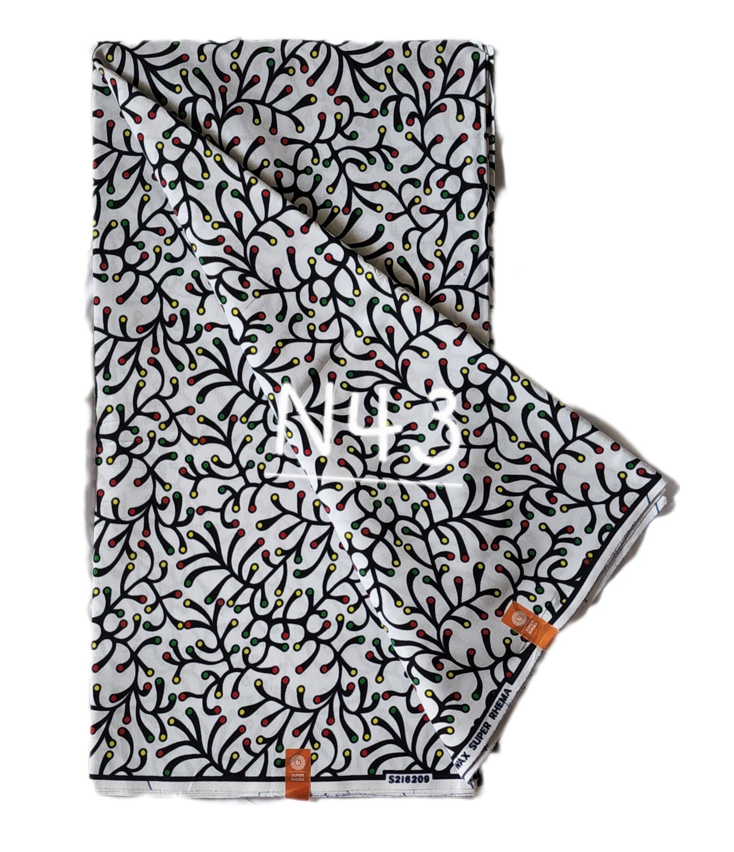 Veritable wax: Classic African fabric ( 6 yards)