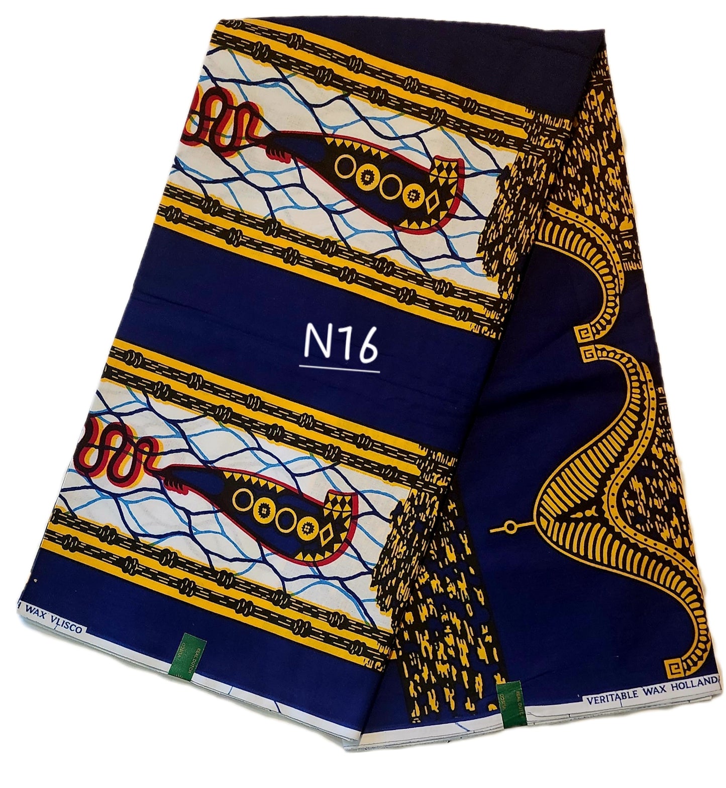 Veritable wax: Classic African fabric ( 6 yards)