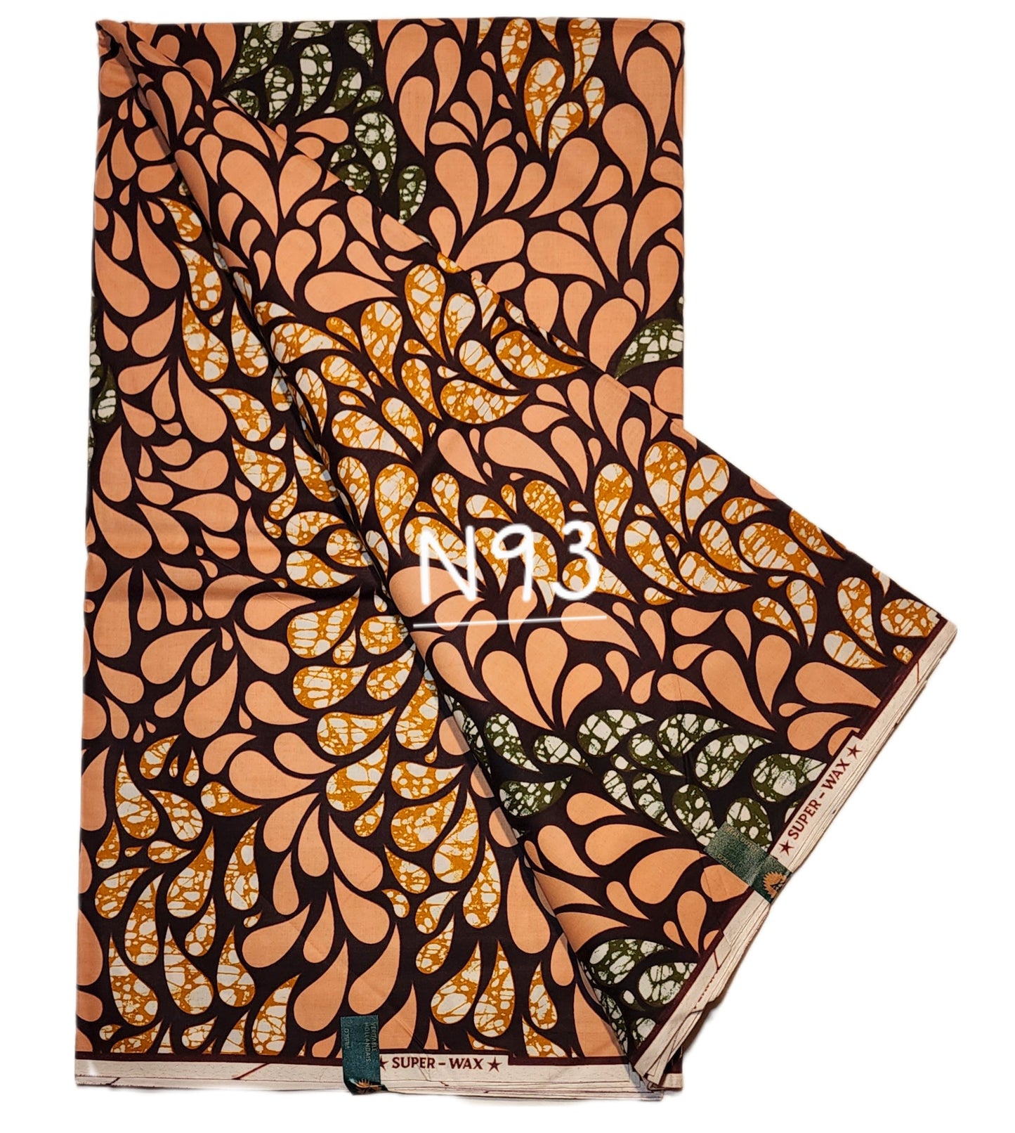 Veritable wax: Classic African fabric ( 6 yards)