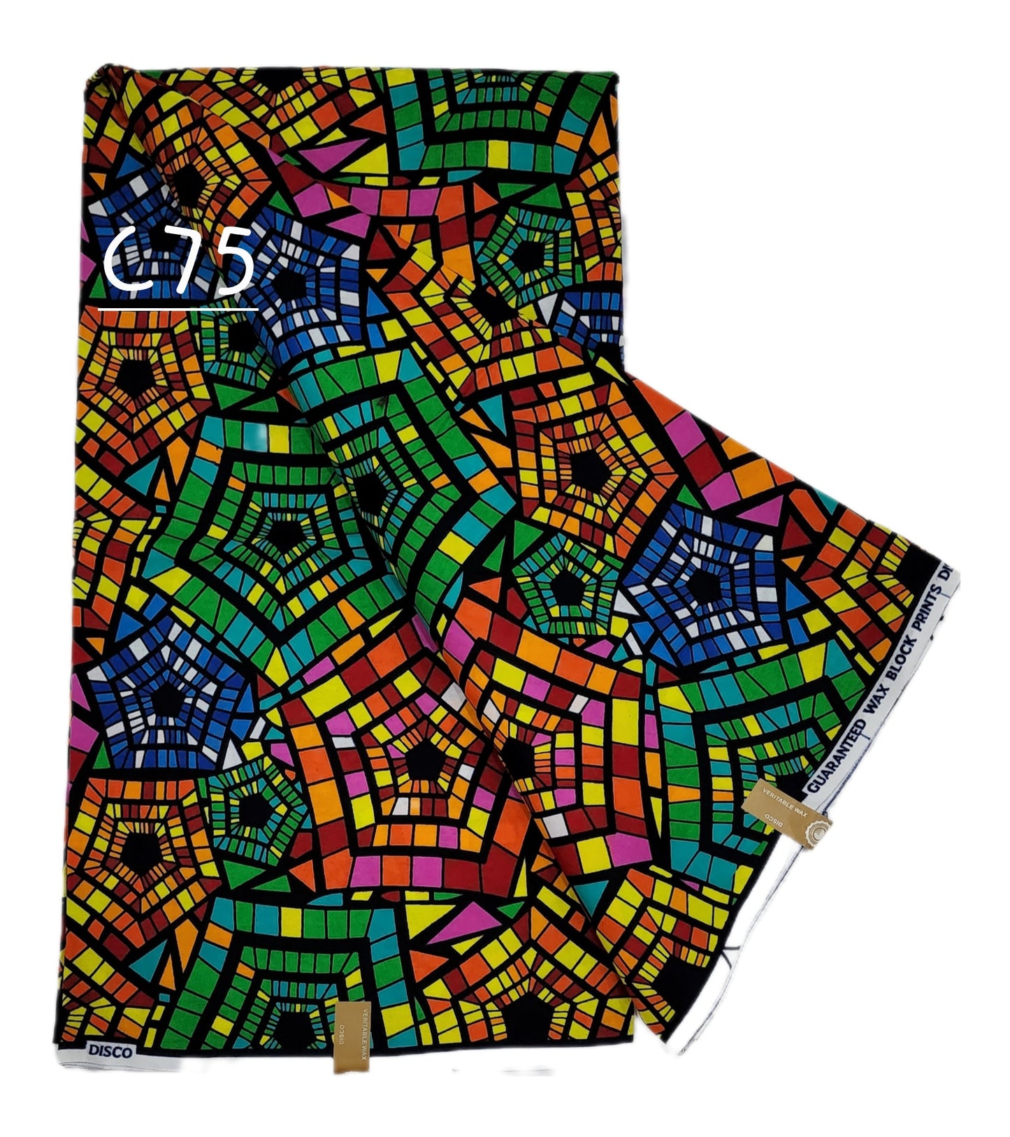 Veritable wax: Classic African fabric:(6 yards)