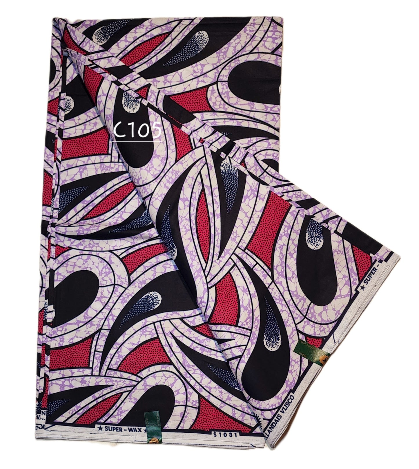Veritable wax:Classic African fabric ( 6 yards)