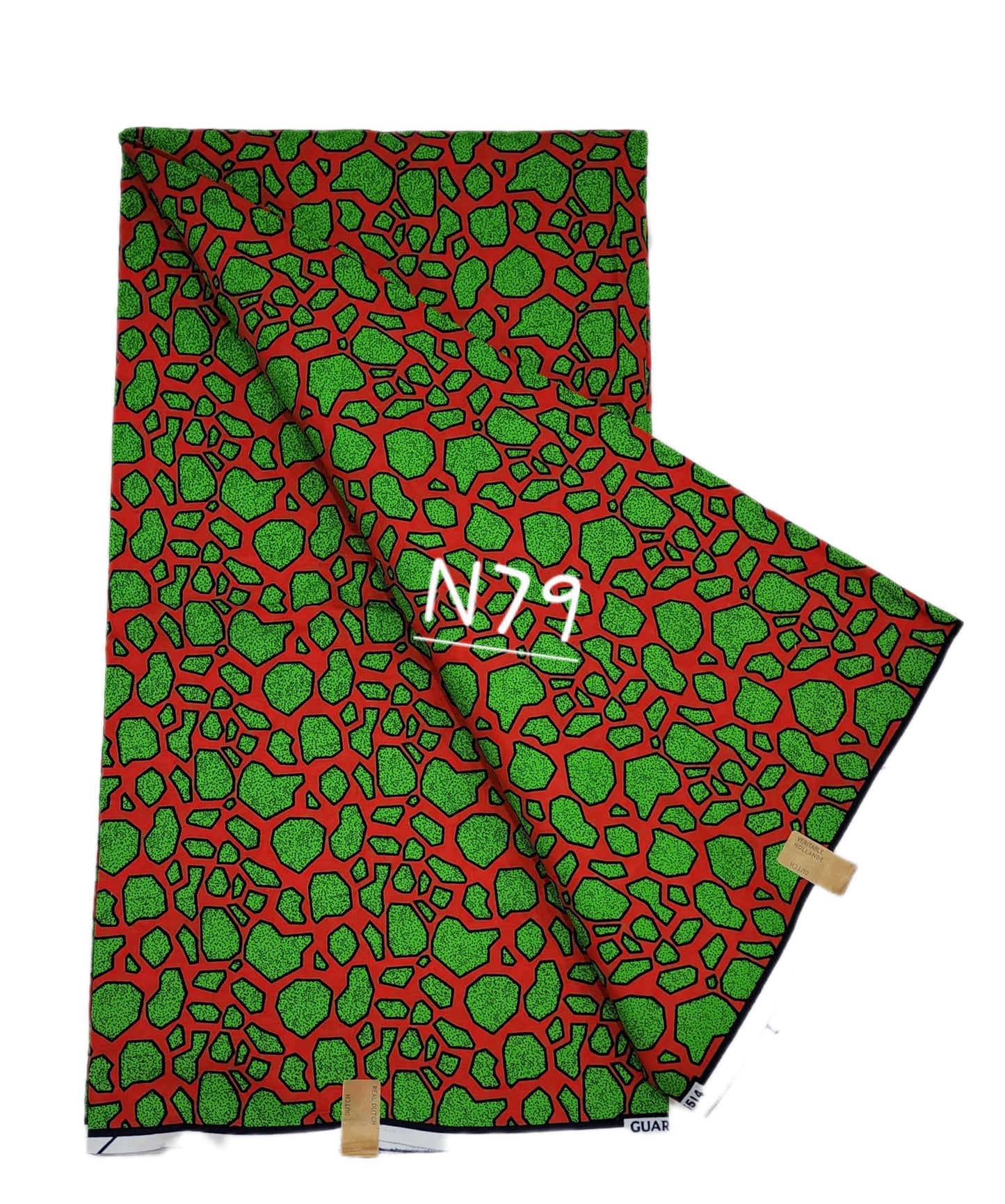 Veritable wax: Classic African fabric ( 6 yards)