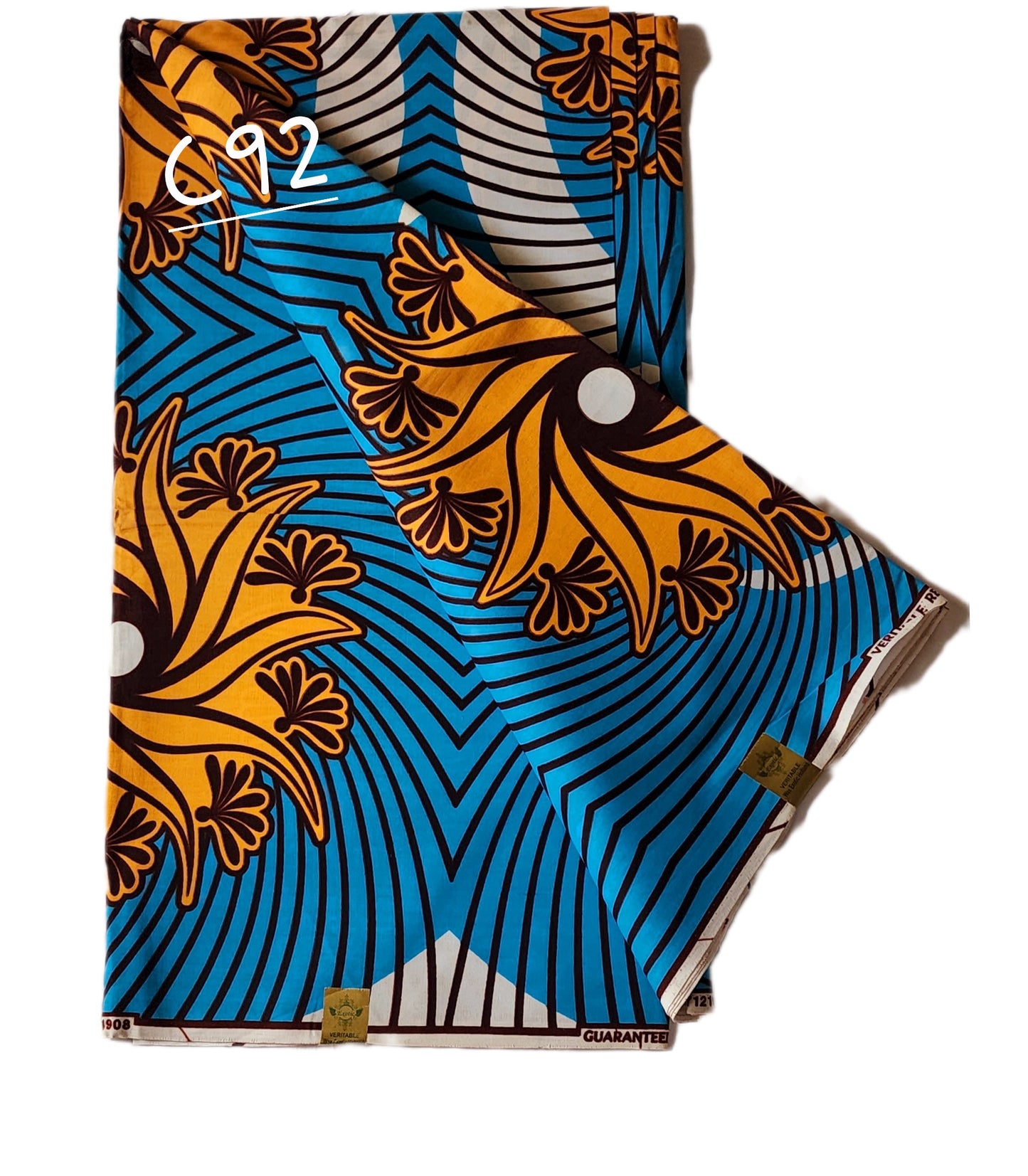 Veritable wax:Classic African fabric (6 yards)