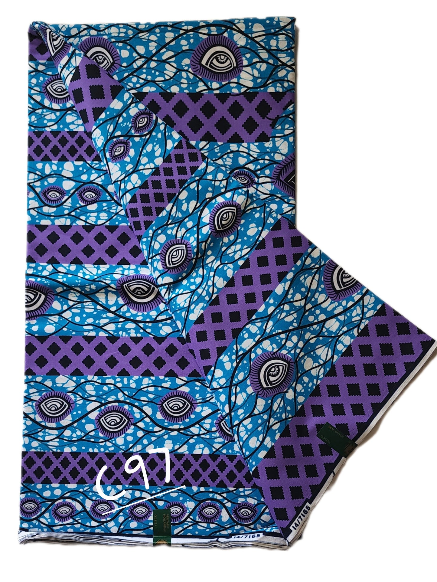 Veritable wax: Unique African fabric ( 6 yards)