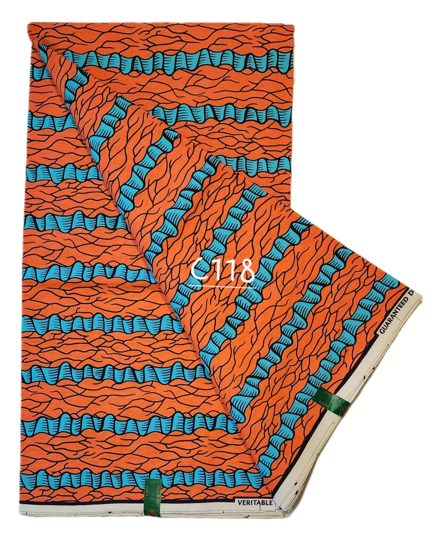 Veritable wax: Classic African fabric ( 6 yards)