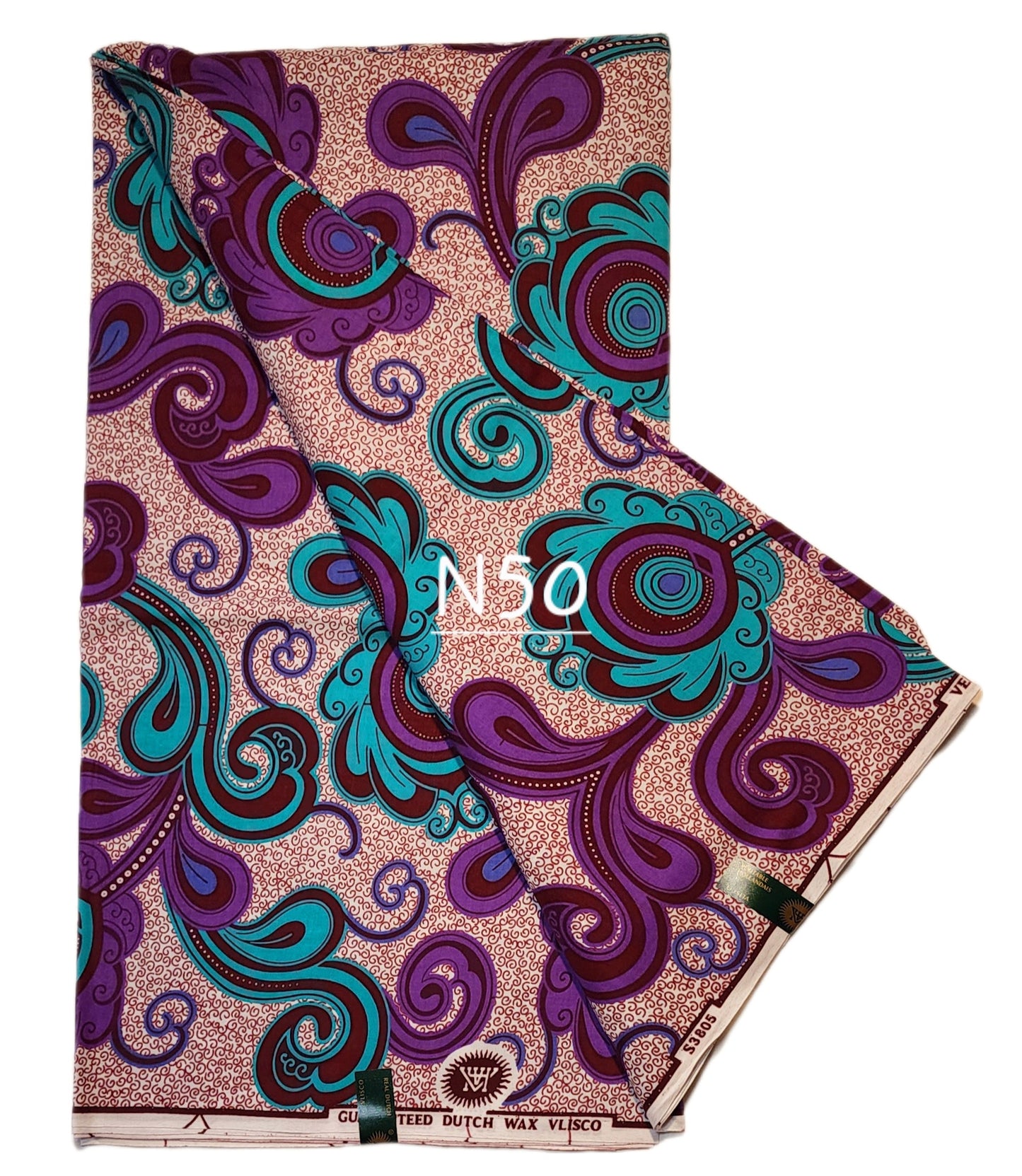 Veritable wax: Classic African fabric ( 6 yards)