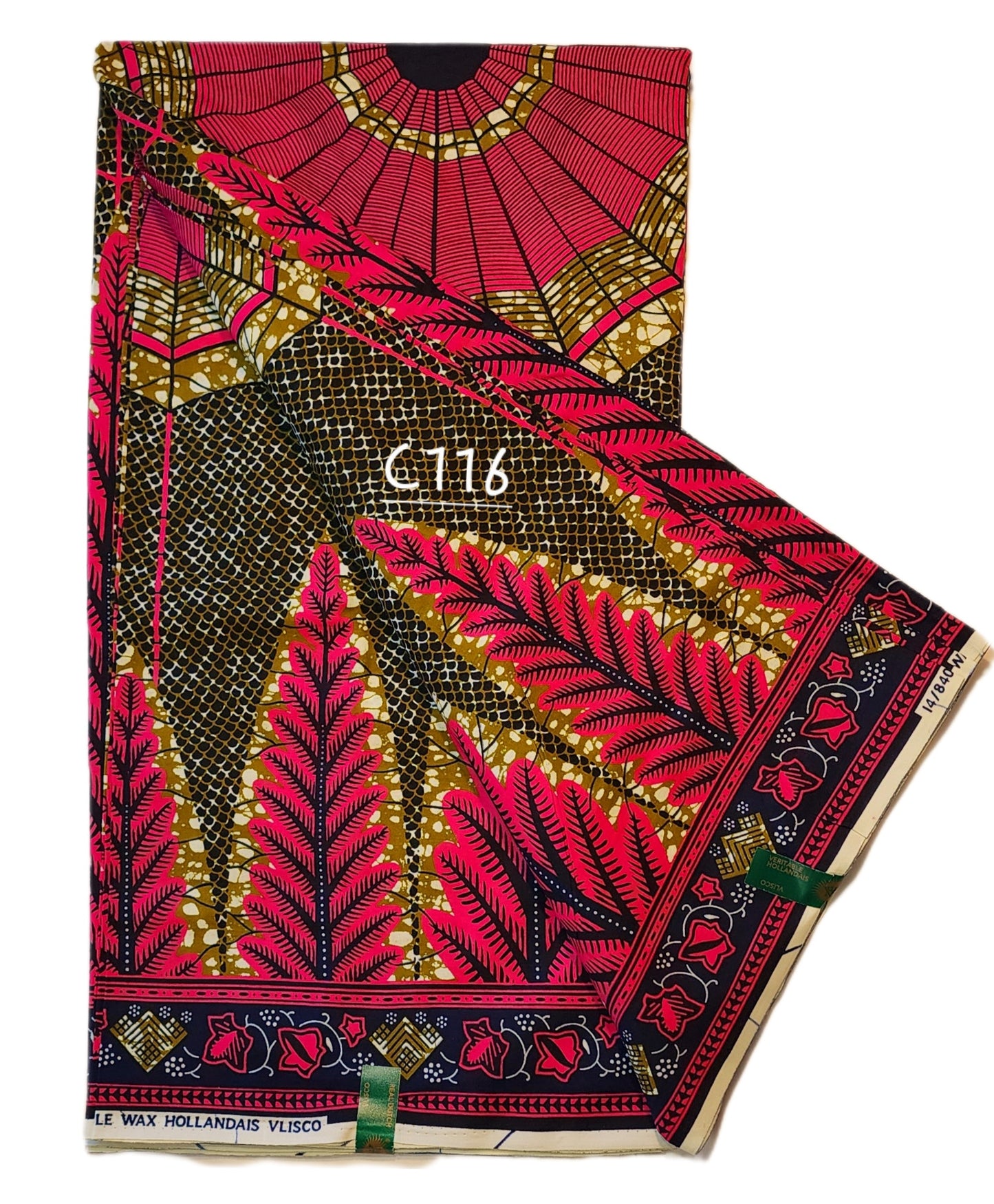 Veritable wax:Classic African fabric ( 6 yards) Ankara