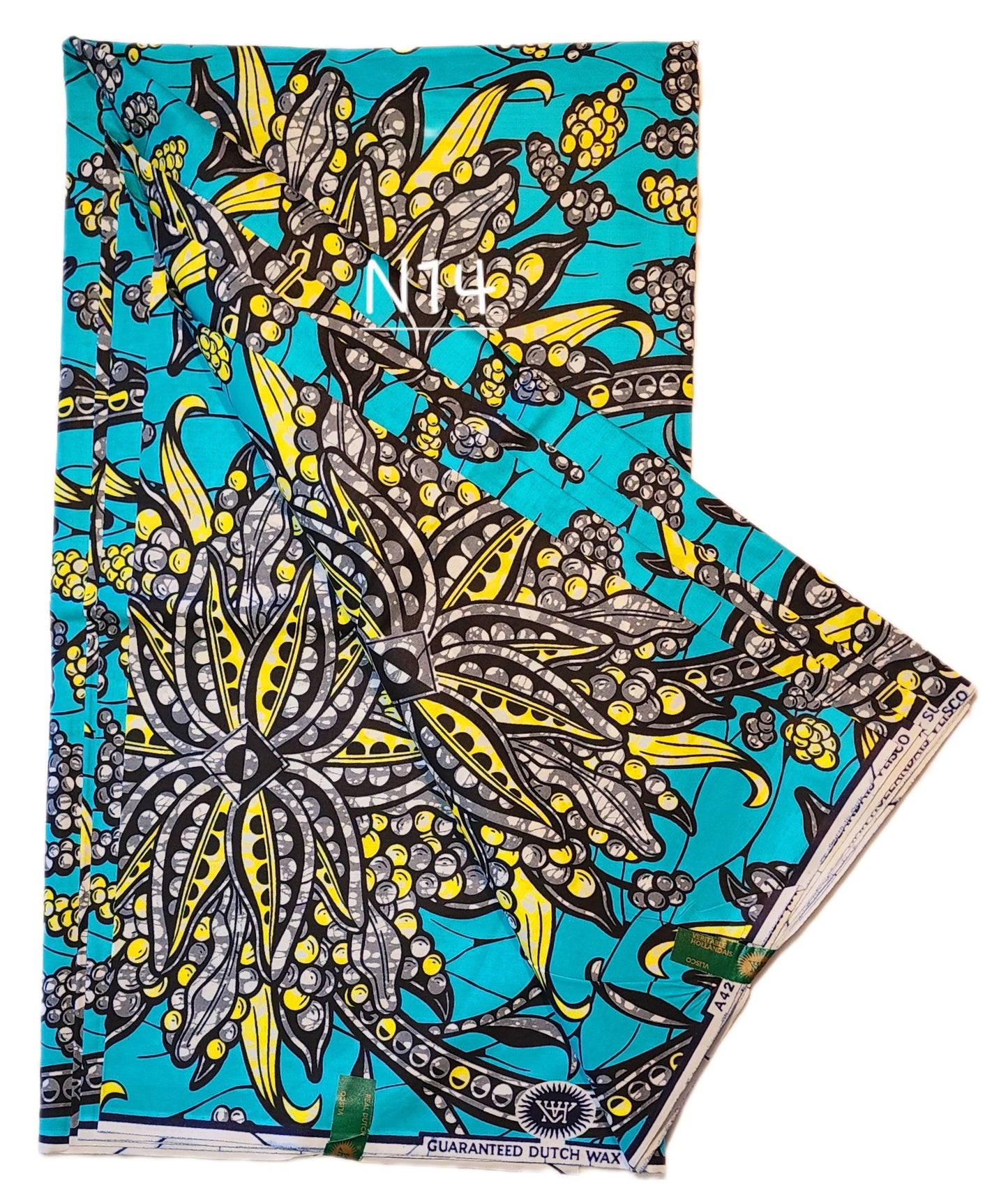 Veritable wax: Classic African fabric ( 6 yards)