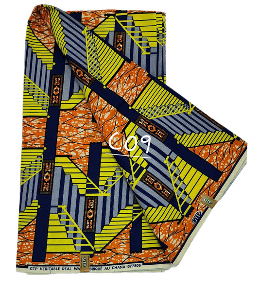 GTP wax: Classic African fabrics ( 6 yards)