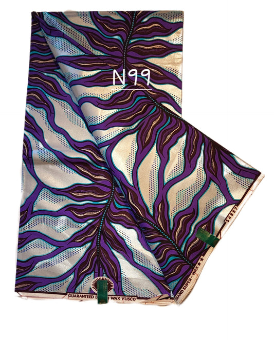 Veritable wax: Classic African fabric ( 6 yards)