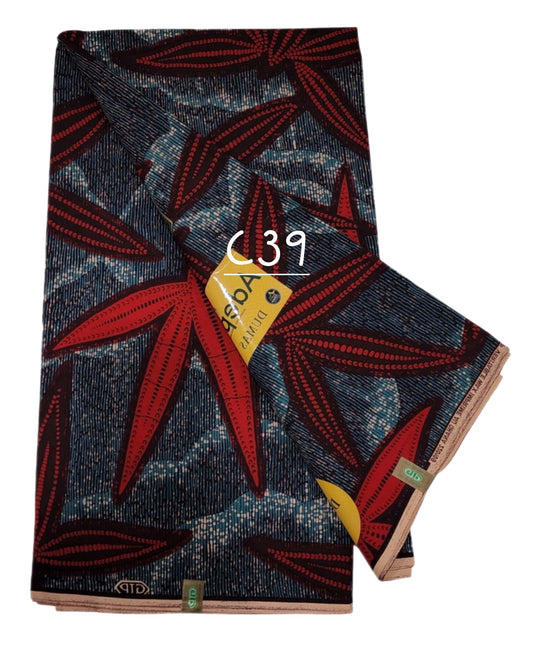 GTP Wax: Exotic African fabrics ( 6 yards)