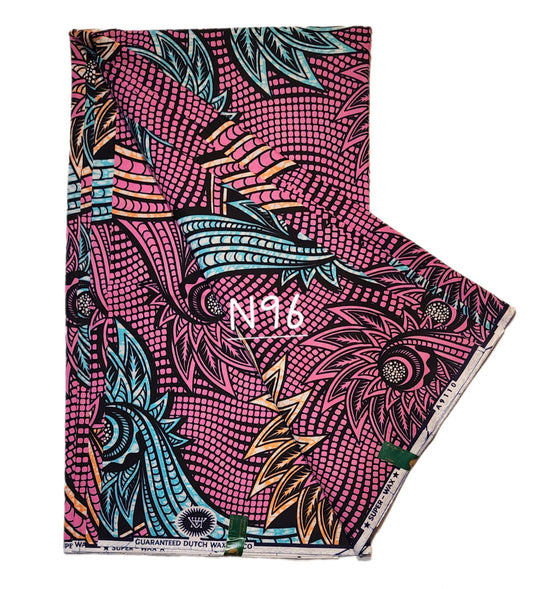 Veritable wax: Classic African fabric ( 6 yards)