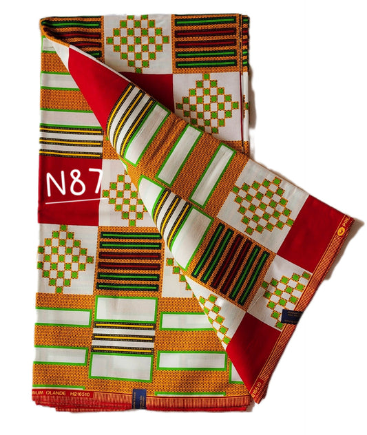 Veritable wax: Classic African fabric (6 yards)