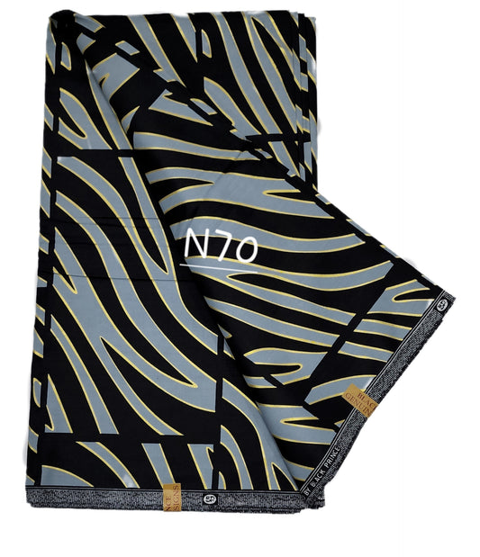 Golden JAVA: Exotic African fabric ( 6 yards)