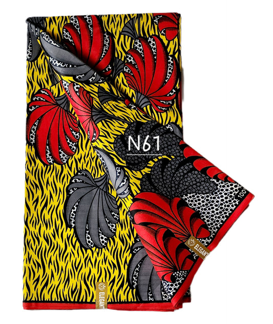 Elegant Dutch: Classic African fabric (6 yards).