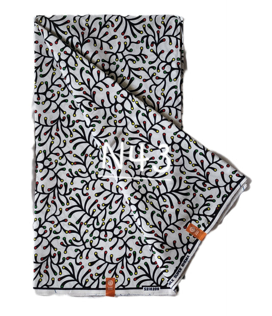 Veritable wax: Classic African fabric ( 6 yards)