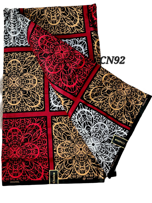 First Choice: Unique African fabrics ( 6 yards)