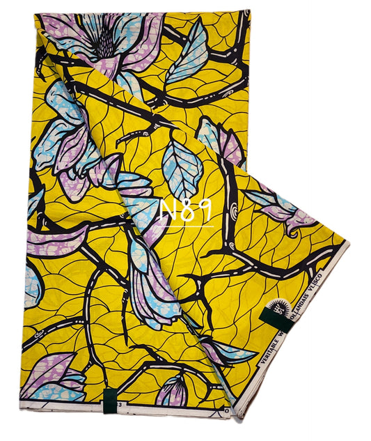 Veritable wax: Classic African fabric ( 6 yards)