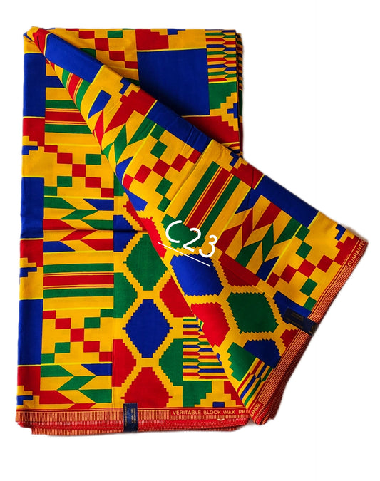 Kente: Exotic African fabrics ( 6 yards)