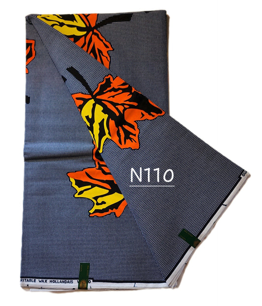 Veritable wax: Classic African fabric ( 6 yards)