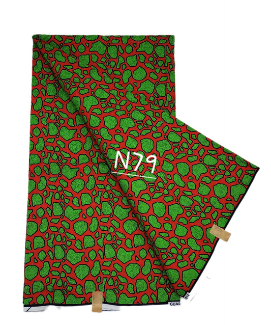 Veritable wax: Classic African fabric ( 6 yards)