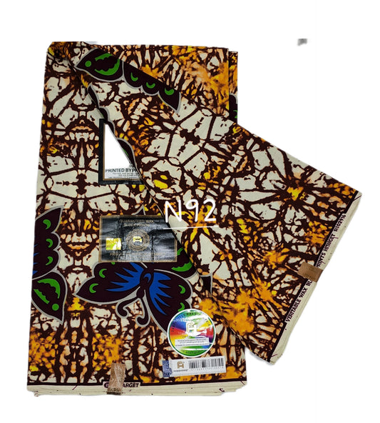 Hitarget: Exotic African fabric.( 6 yards)