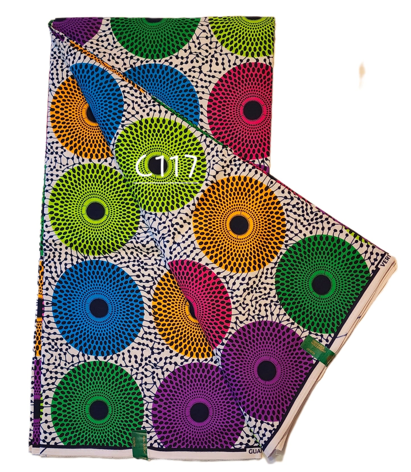 Veritable wax: Classic African fabric ( 6 yards)