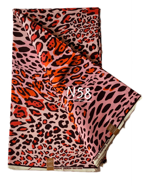 Veritable wax: Classic African fabric ( 6 yards)