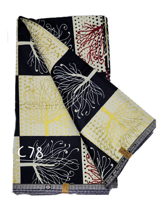 JAVA: Exotic African fabric:(6 yards)